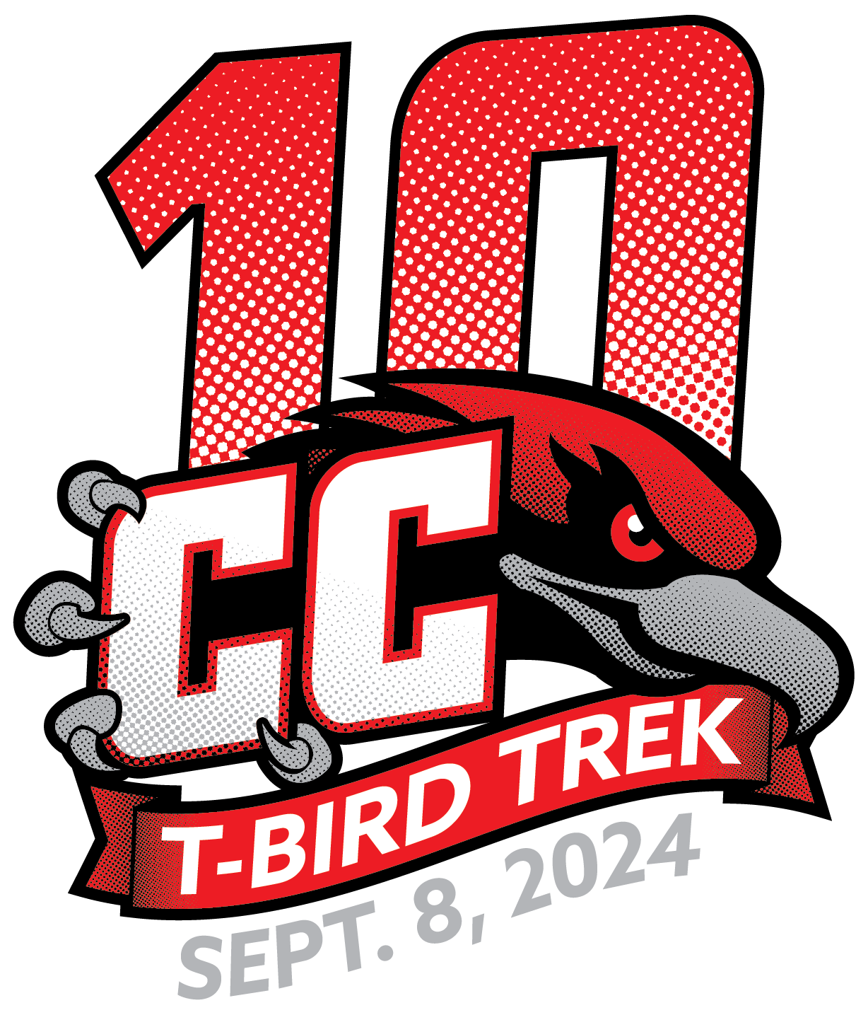 T-Bird Trek 10 Annual 2024 Logo w-date (1)
